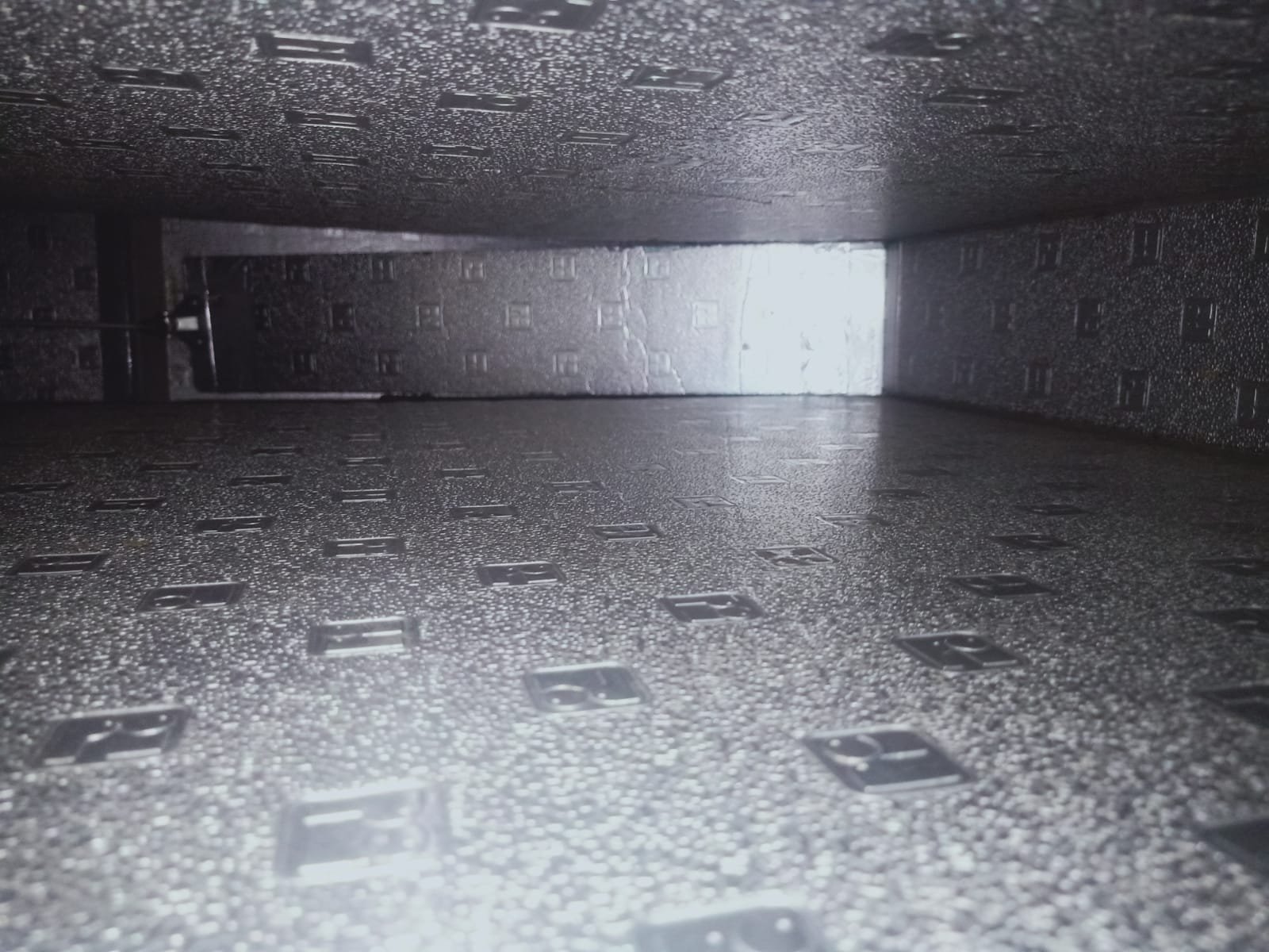 Dust inside an air-conditioning duct